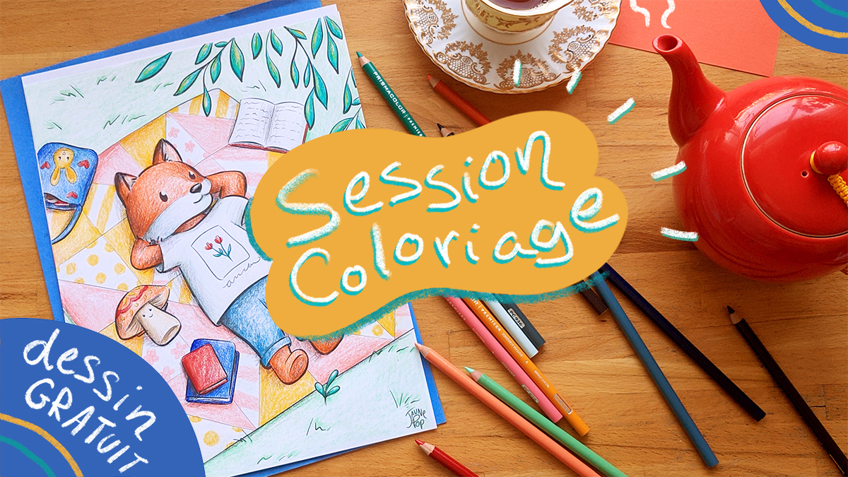 Vidéo Coloriage gratuit Jaune Pop