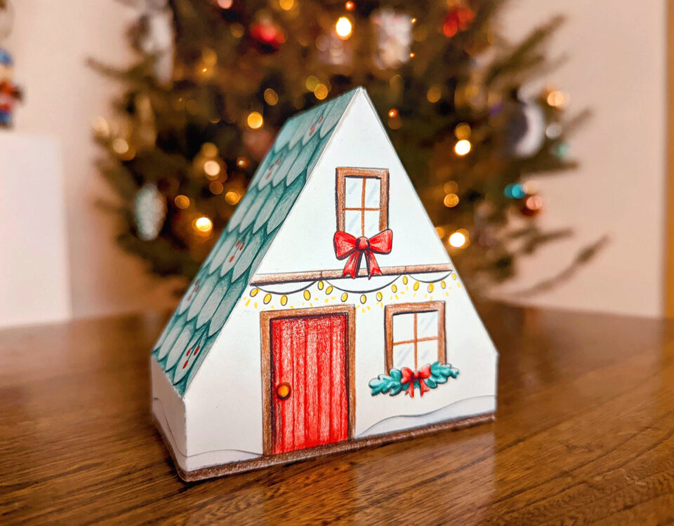 bricolage maison de Noël en carton