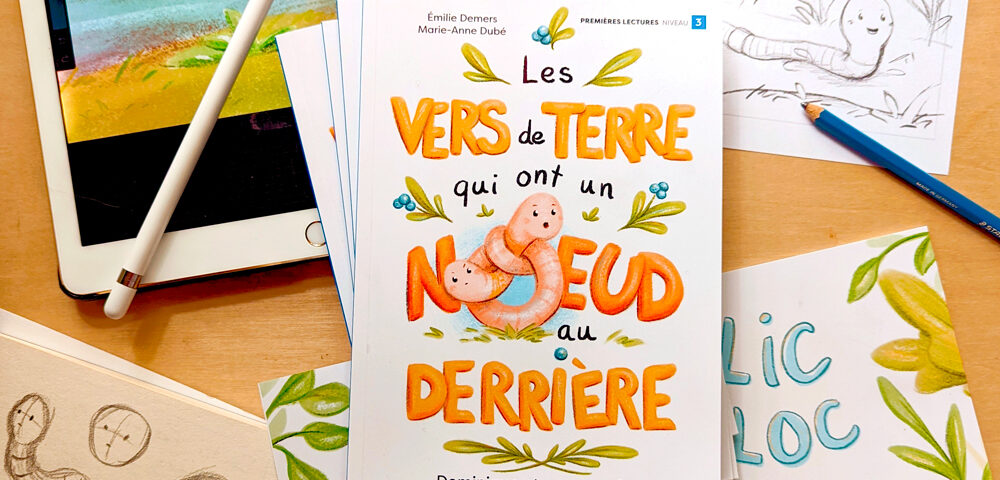 Livre Les vers de terre qui ont un noeud au derrière