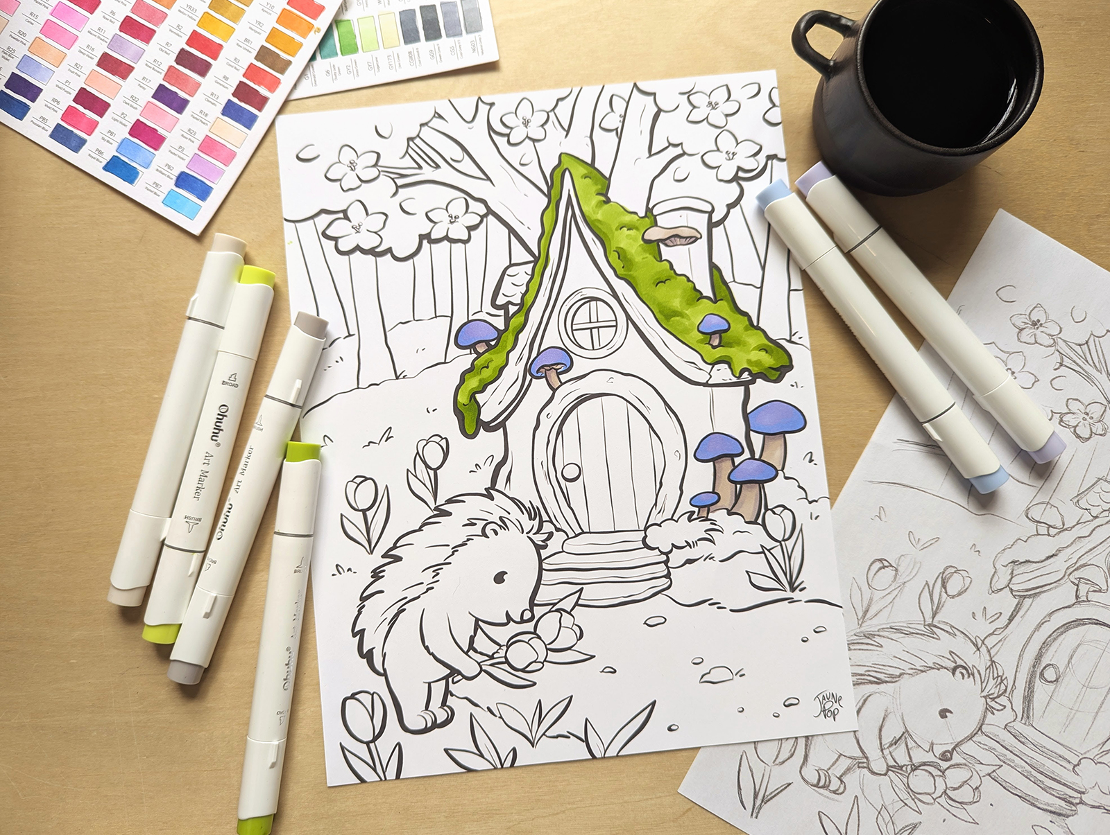 Coloriage Patreon exclusif Jaune Pop