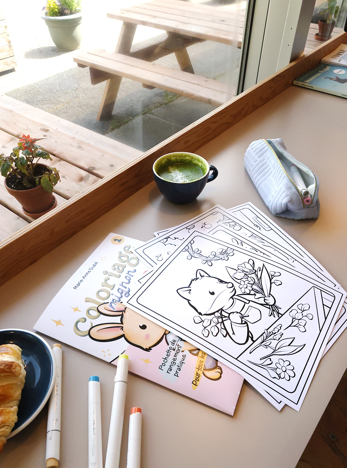 Dessins à colorier mignon fait au Québec par Jaune Pop