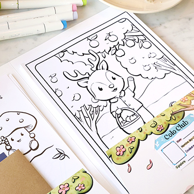 Coloriage marqueurs alcool